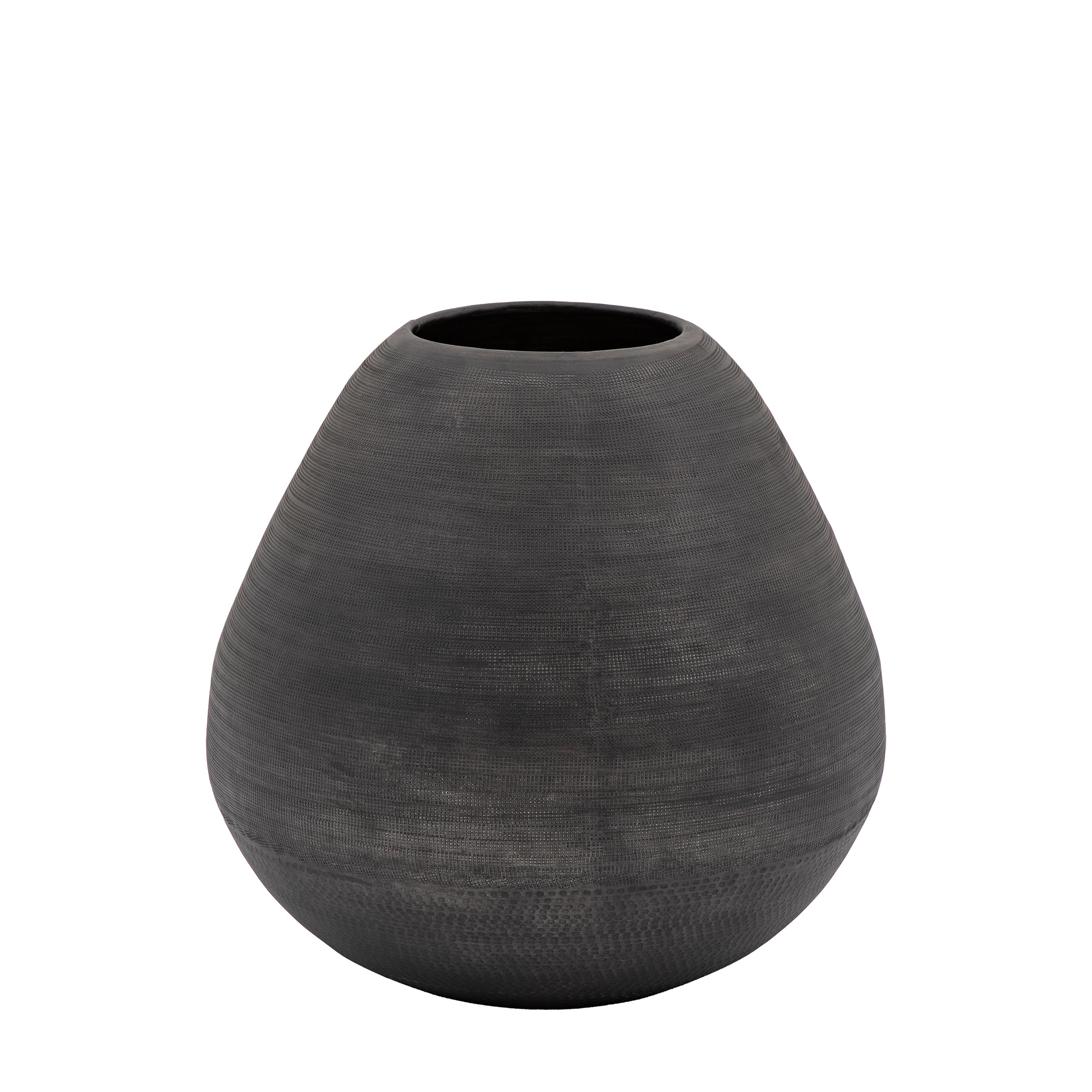 Papa Artistic Black Aluminium Chatai Planter